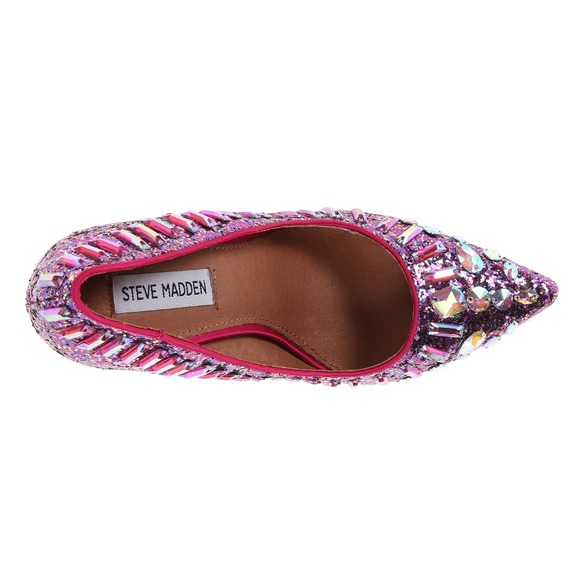 Steve Madden Pink and Purple Glitter Heels - Picture 14 of 14